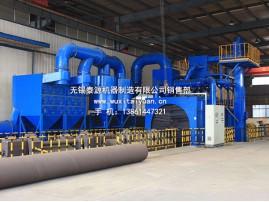 无锡某钢管抛丸机使用现场